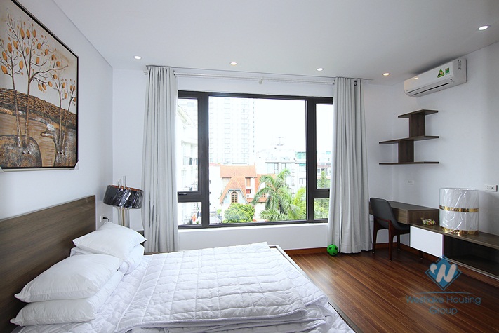 Beautiful and bright apartment for rent in the heart of Tay Ho district, Ha Noi